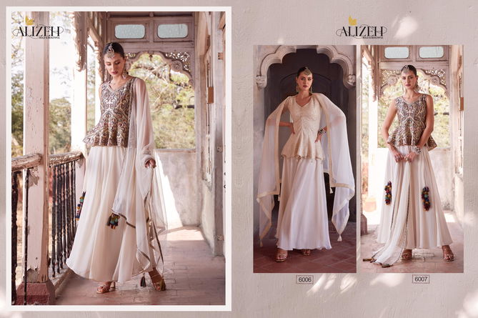 Gulbahar Vol 5 By Alizeh Wedding Wear Readymade Indo Western Wholesale Online
